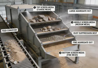 Vibrating screen deck